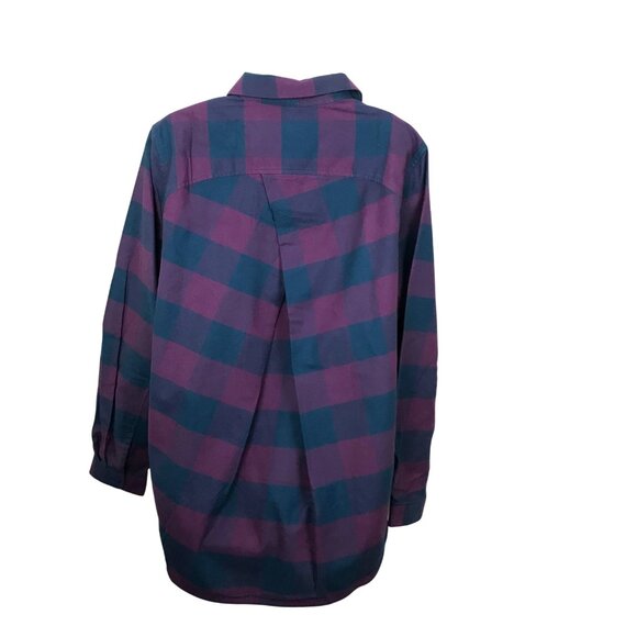 NWOT Lululemon Full Day Ahead Shirt Flannel Plaid 100% Cotton Size 12 - Picture 7 of 8